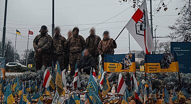 Each flag is a life given for liberty